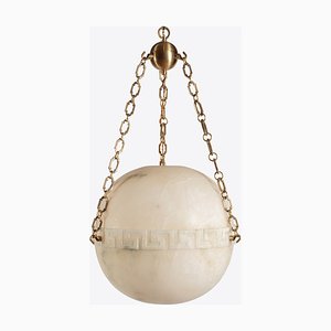 Large Elissa Alabaster Pendant from Pure White Lines