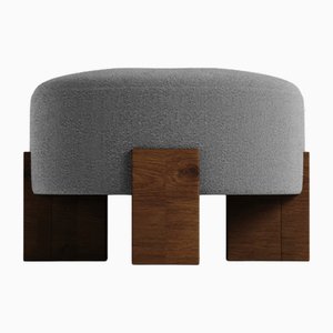 Kassetten Pouf aus Boucle Charcoal von Alter Ego für Collector