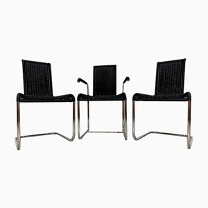 Cantilever Chairs Models B20 and D20 by Mart Stam & Marcel Breuer for Tecta, 1980s, Set of 3