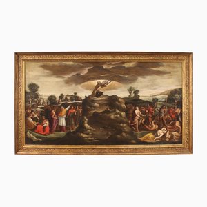 Moses empfängt die Tafeln, 1670, Öl auf Leinwand, Gerahmt