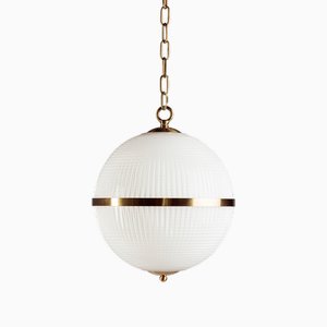 Small Opaline Fitzroy Pendant from Pure White Lines
