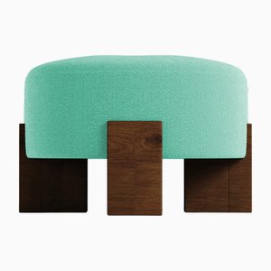 Pouf Cassete verde acqua di Alter Ego per Collector