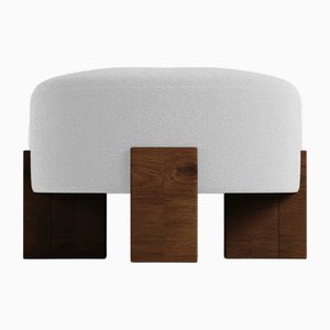 Cassete Pouf in White by Alter Ego for Collector