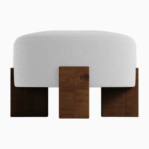 Pouf Cassete Blanc par Alter Ego pour Collector