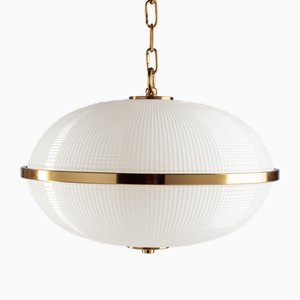 Grande Suspension Fitzroy en Opaline de Pure White Lines