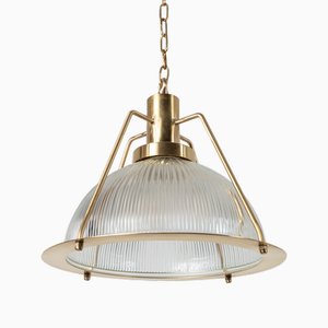 Small Brass Hoxton Pendant from Pure White Lines