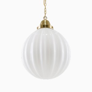 Large Pumpkin Pendant from Pure White Lines