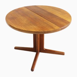 Table de Salle à Manger Ronde Extensible Vintage, Danemark, 1960s