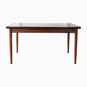 Mid-Century Danish Rosewood Dining Table with Extending Leaves, 1960s