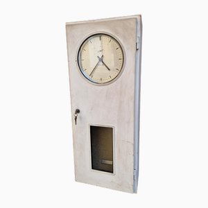 Horloge Pendulum Vintage avec Coffret en Bois, 1940s