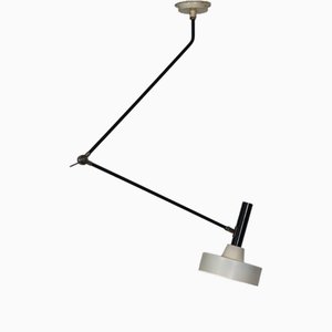 Lampada da soffitto grande regolabile modello 190B di Willem Hagoort, 1959