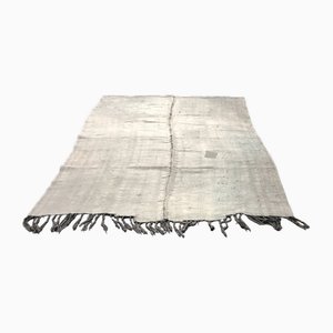 Alfombra de cáñamo hecha a mano, años 60