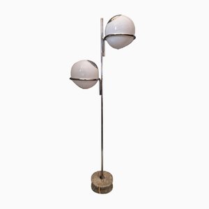 Vintage Stehlampe aus Chrom von Gino Sarfatti, 1960er