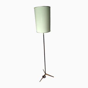 Brass and Iron Floor Lamp from Stilnovo, 1950s