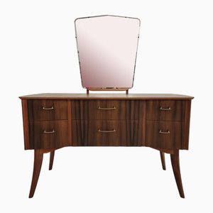 Mid-Century Dressing Table with Zebrano Wood Veneer from Morris of Glasgow, Scotland 1950s