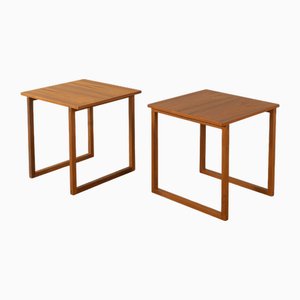 Tables Gigognes par Kai Kristiansen pour Vildbjerg Møbelfabrik, 1960s, Set de 2