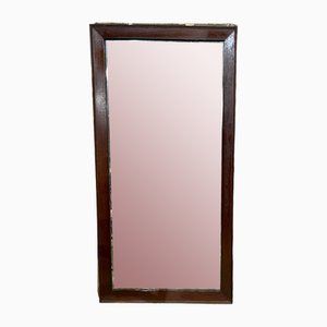 Espejo antiguo con marco de madera