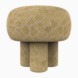 Hygge Stool in Linen by Saccal Design House for Collector