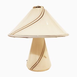 Lámpara de mesa italiana de cristal de Murano de Venini, años 70