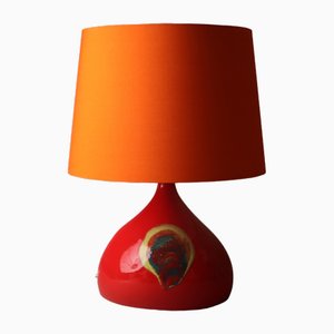 Lampada da tavolo arancione di Björn Wiinblad per Rosenthal, anni '60