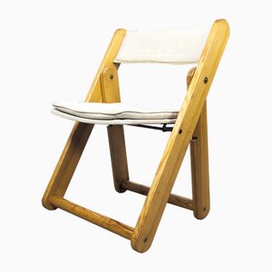 Silla plegable Kon-Tiki de pino de Gillis Lundgren para Ikea, años 70