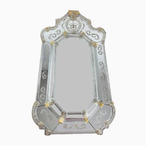 Mid-Century Venetian Murano Glass Mirror, 1960s