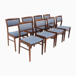 Teak Table Chairs, Sweden, 1960s, Set of 8