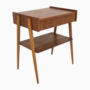 Table de Chevet Scandinave en Teck par AB Carlströms & Co Möbelfabrik, Suède, 1960s