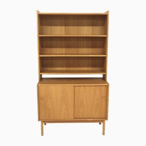 Scandinavian Oak Bookcase Chest of Drawers, Sweden, 1960s