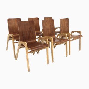 Chairs in Teak by Axel Larsson, Svängsta Stilmöbler for Bodafors, Sweden, 1940s