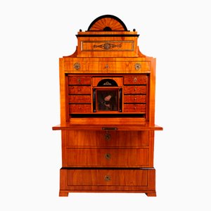 Biedermeier Aufsatzsekretär in Cherrywood, 1820er