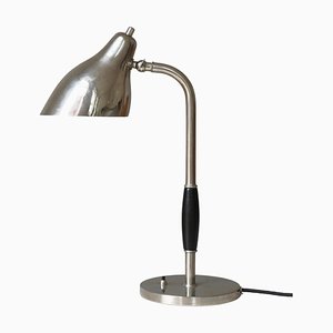 Scandinavian Modern Chromed Table Lamp attributed to Vilhelm Lauritzen, 1940s