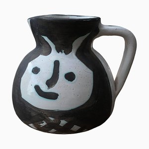 AR 367 2 Faces Pitcher by Pablo Picasso for Madoura, 1956