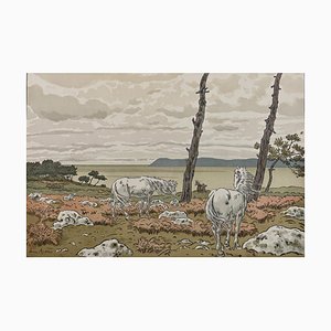 Henri Rivière, La Baie, Litografía