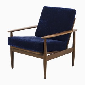 Vintage Blue Lounge Chair, 1960s