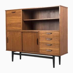 Vintage Highboard with Open Compartment