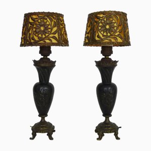 Neoclassical Style Table Lamps in Regula, 1890s, Set of 2
