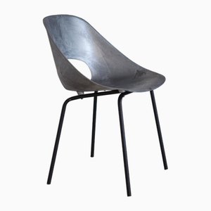 Aluminum Tonneau Model Tulip Chair by Pierre Guariche for Steiner, 1953