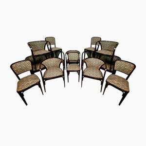 Antique Living Room Set from Gebrüder Thonet Vienna Gmbh, 1890s, Set of 12