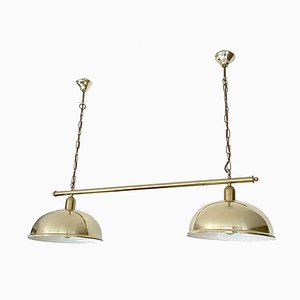 Large Vintage Pendant Light in Brass from Sölken Leuchten, 1960s