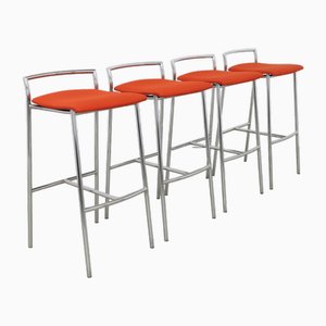 Bar Stools in Chrome from Casala, 1990s, Set of 4