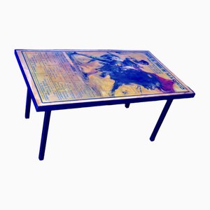 Mid-Century Bullfight Coffee Table, 1960s