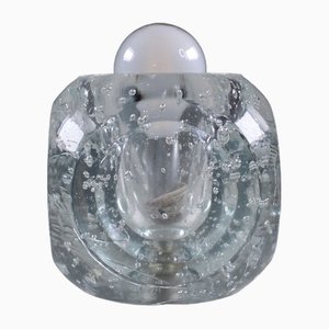 Vintage Glass Cube Table Lamp