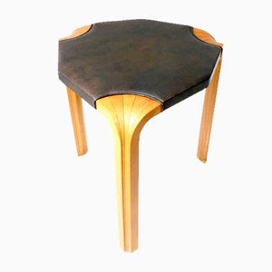 Finnischer Fan Leg Hocker Modell X602 von Alvar Aalto für Artek, 1954