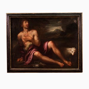 Artista italiano, San Giovanni Battista, 1620, Olio su tela, In cornice