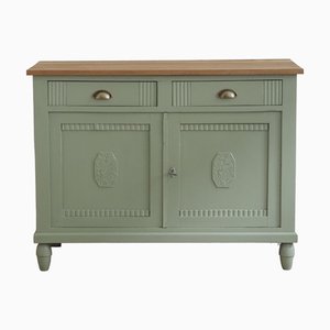 Antique Chest of Drawers in Green, 1910