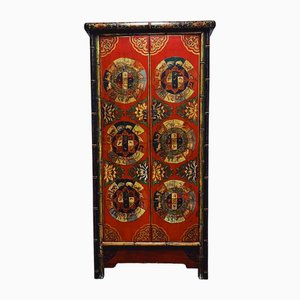 Mongolian Traditional Hand-Painted Cabinet