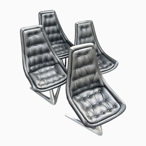 Chromecraft Swivel Chairs, 1966, Set of 4