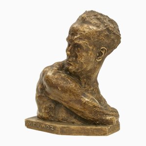 Bust of Jean Mermoz in Terracotta by Paul Gondard, 1938