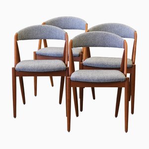 Chair Model 31 in Teak by Kai Kristiansen for Schou Andersen, 1960s, Set of 4